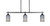 Toltec Lighting - 2636-MB-4062 - Three Light Island Pendant - Odyssey - Matte Black