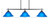Odyssey Three Light Island Pendant (2636-MB-435)