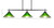 Odyssey Three Light Island Pendant (2636-MB-437)