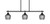 Toltec Lighting - 2636-MB-4602 - Three Light Island Pendant - Odyssey - Matte Black