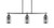 Toltec Lighting - 2636-MB-6490 - Three Light Island Pendant - Odyssey - Matte Black