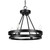 Toltec Lighting - 2704-MB - Four Light Chandelier - Belmont - Matte Black