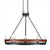 Toltec Lighting - 2728-MBWG - Eight Light Chandelier - Belmont - Matte Black & Painted Wood-look Metal