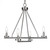 Toltec Lighting - 2804-GP - Four Light Chandelier - Trinity - Graphite