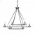 Toltec Lighting - 2806-GP - Six Light Chandelier - Trinity - Graphite