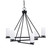 Toltec Lighting - 2806-MB-801B - Six Light Chandelier - Trinity - Matte Black