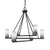 Toltec Lighting - 2806-MB-802B - Six Light Chandelier - Trinity - Matte Black