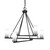 Toltec Lighting - 2806-MB-811B - Six Light Chandelier - Trinity - Matte Black
