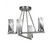 Toltec Lighting - 2807-GP-802B - Four Light Semi-Flush Mount - Trinity - Graphite