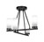Toltec Lighting - 2807-MB-811B - Four Light Semi-Flush Mount - Trinity - Matte Black