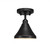 Toltec Lighting - 280-DG-410 - One Light Semi-Flush Mount - Vintage - Dark Granite