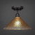 Toltec Lighting - 280-DG-700 - One Light Semi-Flush Mount - Vintage - Dark Granite