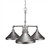 Toltec Lighting - 283-AS-418 - Three Light Chandelier - Vintage - Aged Silver