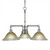 Toltec Lighting - 283-AS-730 - Three Light Chandelier - Vintage - Aged Silver