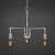 Toltec Lighting - 283-AS-AT18 - Three Light Chandelier - Vintage - Aged Silver