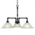 Toltec Lighting - 283-DG-513 - Three Light Chandelier - Vintage - Dark Granite