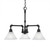 Toltec Lighting - 283-DG-7145 - Three Light Chandelier - Vintage - Dark Granite