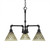 Toltec Lighting - 283-DG-7185 - Three Light Chandelier - Vintage - Dark Granite