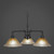 Toltec Lighting - 283-DG-730 - Three Light Chandelier - Vintage - Dark Granite