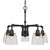 Toltec Lighting - 285-DG-461 - Five Light Chandelier - Vintage - Dark Granite