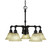 Toltec Lighting - 285-DG-508 - Five Light Chandelier - Vintage - Dark Granite