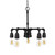 Toltec Lighting - 285-DG-AT18 - Five Light Chandelier - Vintage - Dark Granite