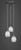 Toltec Lighting - 28-BN-4165 - Three Light Cluster Pendalier - Europa - Brushed Nickel