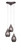 Toltec Lighting - 28-BN-426 - Three Light Cluster Pendalier - Europa - Brushed Nickel