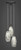 Toltec Lighting - 28-BN-5064 - Three Light Mini Pendant - Europa - Brushed Nickel