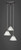 Toltec Lighting - 28-BN-7195 - Three Light Mini Pendant - Europa - Brushed Nickel