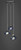 Toltec Lighting - 28-BN-9955 - Three Light Cluster Pendalier - Europa - Brushed Nickel