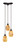 Toltec Lighting - 28-DG-4175 - Three Light Mini Pendant - Europa - Dark Granite