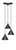 Toltec Lighting - 28-DG-421 - Three Light Cluster Pendalier - Europa - Dark Granite