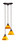 Toltec Lighting - 28-DG-454 - Three Light Cluster Pendalier - Europa - Dark Granite