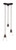 Toltec Lighting - 28-DG-461 - Three Light Cluster Pendalier - Europa - Dark Granite