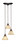 Toltec Lighting - 28-DG-508 - Three Light Cluster Pendalier - Europa - Dark Granite
