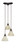 Toltec Lighting - 28-DG-9115 - Three Light Cluster Pendalier - Europa - Dark Granite