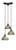 Toltec Lighting - 28-DG-9905 - Three Light Cluster Pendalier - Europa - Dark Granite