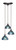Toltec Lighting - 28-DG-9955 - Three Light Cluster Pendalier - Europa - Dark Granite