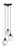 Toltec Lighting - 28-MB-4819 - Three Light Cluster Pendalier - Europa - Matte Black