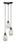 Toltec Lighting - 28-MB-5054 - Three Light Cluster Pendalier - Europa - Matte Black