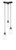Toltec Lighting - 28-MB-615 - Three Light Cluster Pendalier - Europa - Matte Black