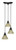 Toltec Lighting - 28-MB-7185 - Three Light Cluster Pendalier - Europa - Matte Black