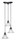 Toltec Lighting - 28-MB-751 - Three Light Cluster Pendalier - Europa - Matte Black