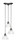 Toltec Lighting - 28-MB-755 - Three Light Cluster Pendalier - Europa - Matte Black