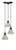 Toltec Lighting - 28-MB-9115 - Three Light Cluster Pendalier - Europa - Matte Black