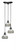 Toltec Lighting - 28-MB-9485 - Three Light Cluster Pendalier - Europa - Matte Black