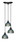 Toltec Lighting - 28-MB-9925 - Three Light Cluster Pendalier - Europa - Matte Black