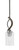 Toltec Lighting - 2901-GPDW-300 - One Light Mini Pendant - Monterey - Graphite & Painted Distressed Wood-look Metal