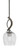 Toltec Lighting - 2901-GPDW-4812 - One Light Mini Pendant - Monterey - Graphite & Painted Distressed Wood-look Metal